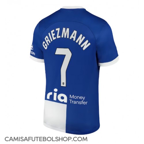 Camisa de time de futebol Atletico Madrid Antoine Griezmann #7 Replicas 2º Equipamento 2023-24 Manga Curta